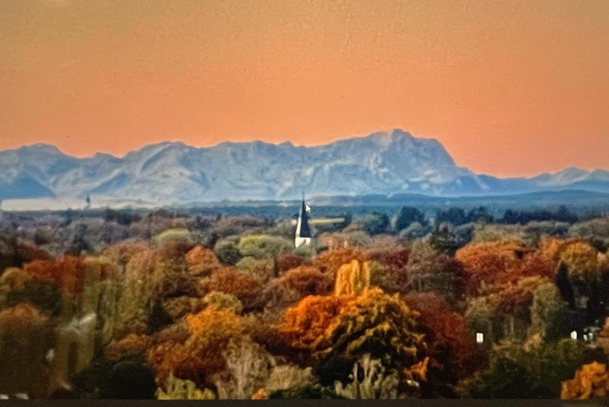Alpen-Panorama Suite - Einzigartige Privatsuite Hoch Ueber Muenchen, 12Tes Og, Alpenblick, Loggia, Whirlpool, 15 Minuten Zum Zentrum, Ruhe Und Erholung In Der Stadt Muenchen Fuer Privat Und Geschaeftlich Reisende Munique Exterior foto